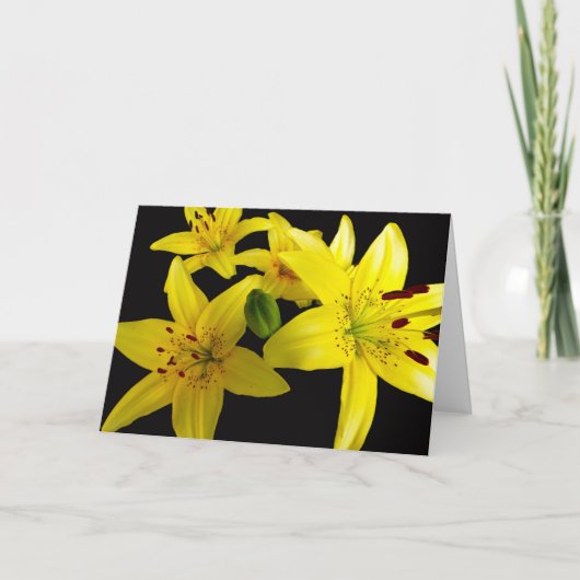 アジアユリーオンブラック サンキューカード (正面)