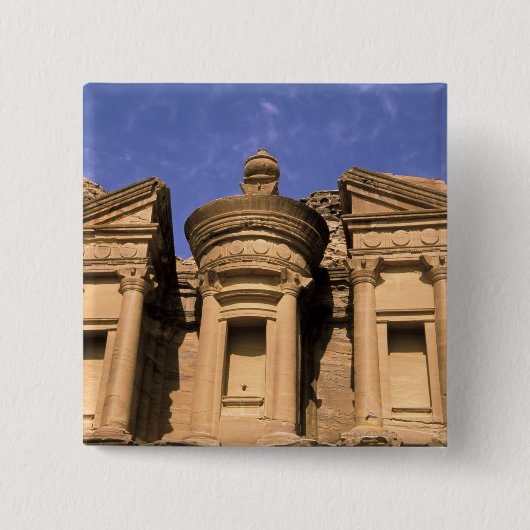 アジアヨルダンペトラ修道院のエル·デイア。2 缶バッジ (正面)