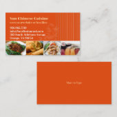 アジアレストランビジネスカード 名刺 (正面/裏面)