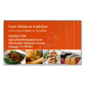 アジアレストラン マグネット名刺 (正面)