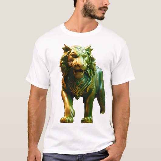 アジアンの翡翠トラのコンセプトアート  Tシャツ (正面)