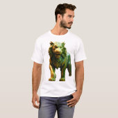 アジアンの翡翠トラのコンセプトアート  Tシャツ (正面フル)