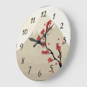 アジアンアートウォール時計 ラージ壁時計 (傾斜)