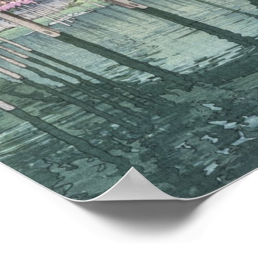 アジアンアートヴィンテージオリエンタルクラシック最高傑作 ポスター (角)