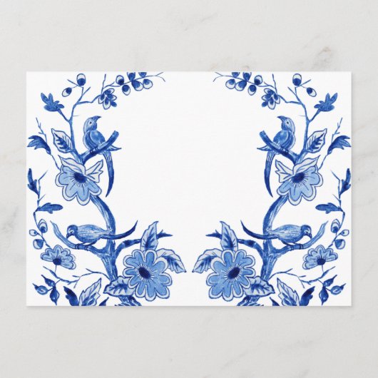 アジアンインフルエンスチノイスリー結婚ブルーの詳細 エンクロージャーカード (裏面)