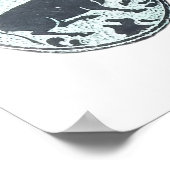 アジアンウォーターバッファローデザイン ポスター (角)