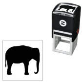 アジアンエレファントシルエット野生動物 セルフインキングスタンプ (インサイチュ)