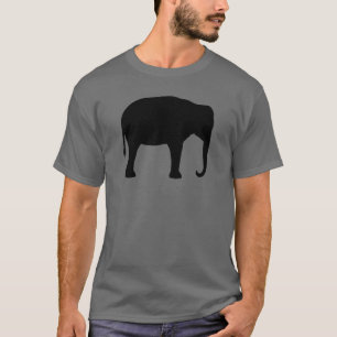 アジアンエレファントシルエット Tシャツ