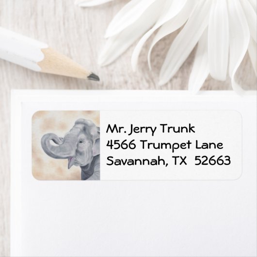 アジアンエレファント住所 シール (インサイチュ)