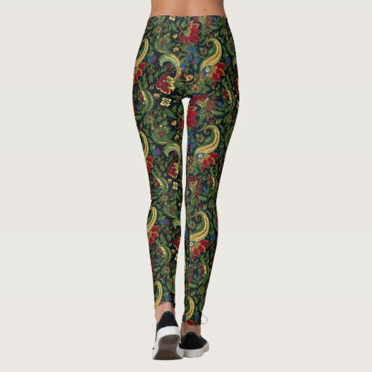 アジアンガーデンダークシノワリーのレギンス – ユニーク レギンス (裏面)