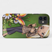 アジアンガールビューティフルフラワーズデザイン6 Case-Mate iPhoneケース (裏面(横))