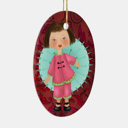 アジアンガール – SRF セラミックオーナメント (右)
