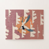 アジアンクレーン飛行中 ジグソーパズル (横)