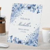 アジアンシノイスリーライトブルーフローラへようこそ 台座サイン (インサイチュ)