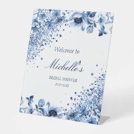 アジアンシノイスリーライトブルーフローラへようこそ 台座サイン