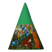 アジアンジャングルタイガーサンベアーピーコックモンキー パーティーハット (右)