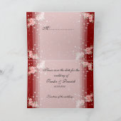 アジアンスタイルの中国式結婚式招待カード 招待状 (内部)