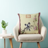 アジアンスワロースウィフトバーズフラワーズ装飾用クッション クッション (椅子)