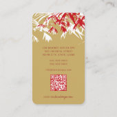 アジアンゼンレッドバンブー葉ズオリエモダンンタルスパ 名刺 (裏面)