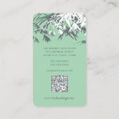 アジアンゼンレッドバンブー葉ズオリエモダンンタルスパ 名刺 (裏面)