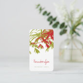 アジアンゼンレッドバンブー葉ズオリエモダンンタルスパ 名刺 (スタンド正面)