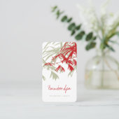 アジアンゼンレッドバンブー葉ズオリエモダンンタルスパ 名刺 (スタンド正面)