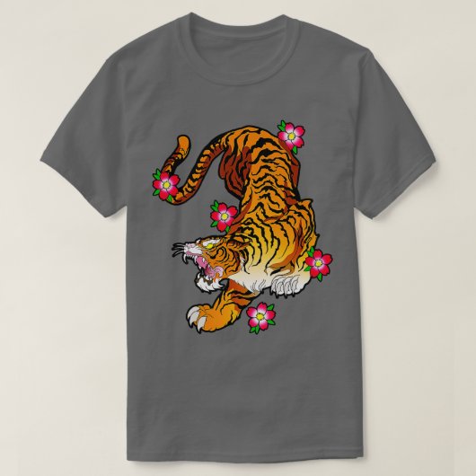 アジアンタイガーの轟音 Tシャツ (デザイン正面)