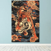 アジアンタイガー キャンバスプリント (インサイチュ (ウッドフロア))