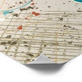 アジアンテンプルパゴダと太陽カスタムプリントポスター ポスター (角)