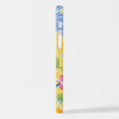 アジアンドラゴン – ブルーオンパステル iPhoneケース (左側面)