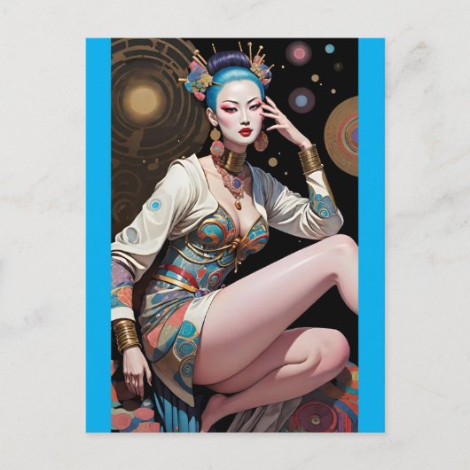 アジアンドリーム飛行 – ケン・ゲージ・アート ポストカード (正面)