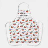 アジアンヌードルレストランシェフソボズキッチンカスタム エプロン (正面)