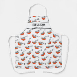 アジアンヌードルレストランシェフソボズキッチンカスタム エプロン