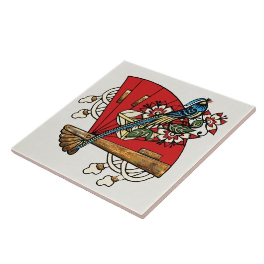 アジアンバードデコ タイル (側面)