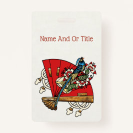 アジアンバードデコ バッジ