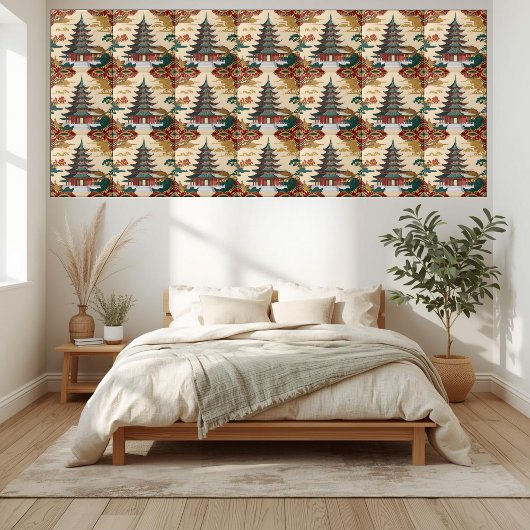 アジアンパゴダチノイスリーデザインタイル タイル