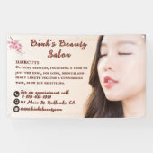 アジアンビューティーヘアサロンの広告をカスタマイズする 横断幕 (横)