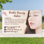 アジアンビューティーヘアサロンの広告をカスタマイズ 横断幕 (外側)