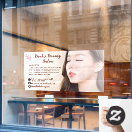 アジアンビューティーヘアサロン事業をカスタマイズする ウィンドウサイン