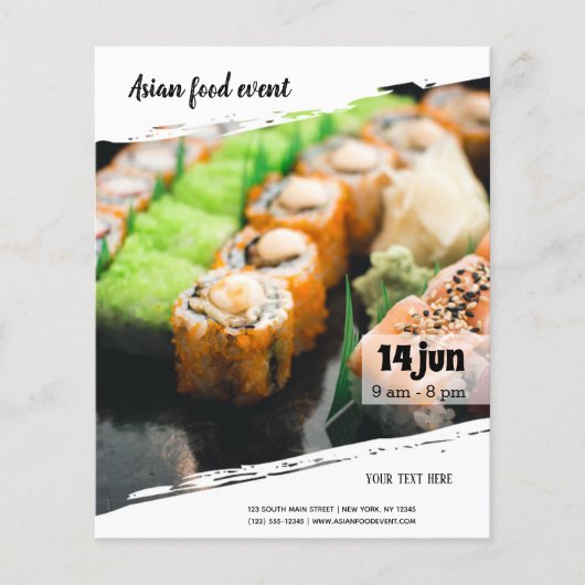 アジアンフードイベント チラシ (正面)