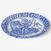 アジアンブルーリス鳥キツネウィローテンプルガーデン ペーパープレート (アングル)