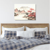 アジアンランドスケープ美しい キャンバスプリント (インサイチュ (寝室))