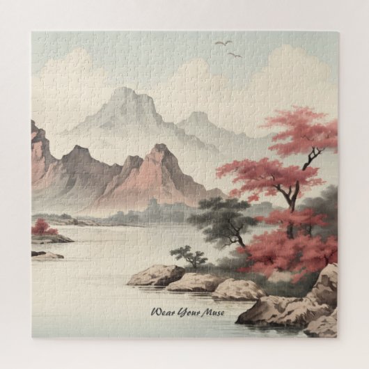 アジアンランドスケープ美しい ジグソーパズル (縦)