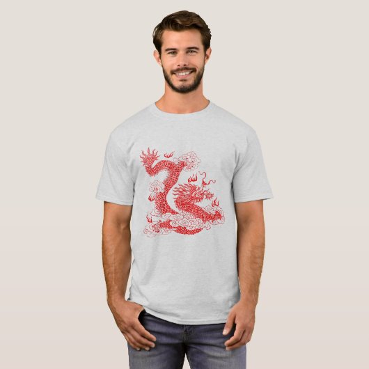 アジアンレッドドラゴン Tシャツ (正面フル)