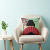 アジアンレディ&ファン枕 クッション (椅子)