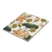 アジアンロータス花。 タイル (側面)