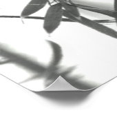 アジアン絵画ウォッシュスタイル（墨絵）スタイル竹 ポスター (角)