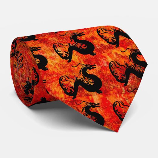 アジアン・ドラゴン ネクタイ (ロール)