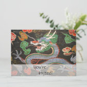 アジアン·ドラゴン·ブライトカラフル|ファンタジーアート 招待状 (スタンド正面)