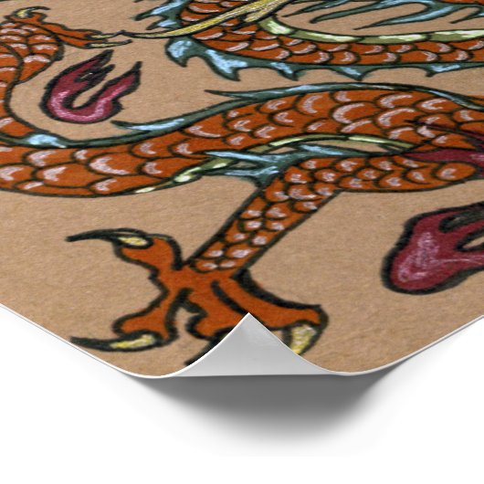 アジアン・ドラゴン ポスター (角)